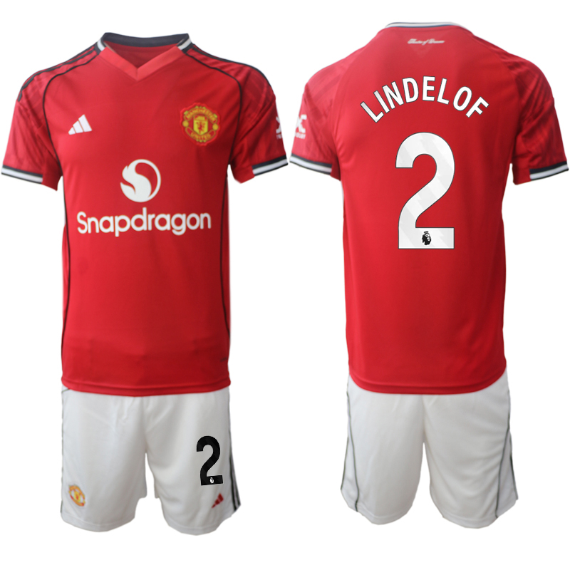 Men 2025-2026 Club Manchester United home Red 2 Soccer Jersey